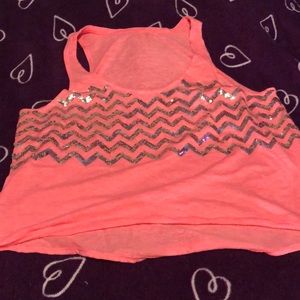Only worn once ! Pink tank top !